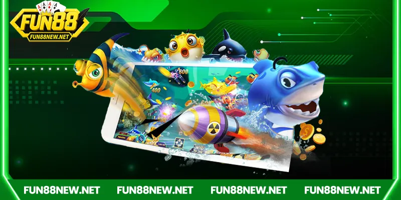 Bắn cá Fun88: Đại dương bao la, chinh phục kho báu đổi thưởng